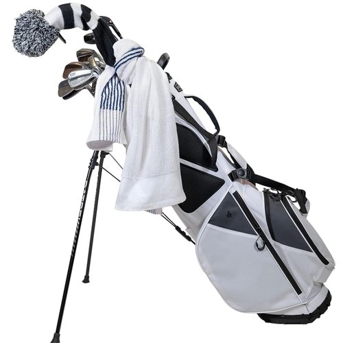 Devant Sports Towel - Caddy Golf Towel, Royal/Light Blue/White
