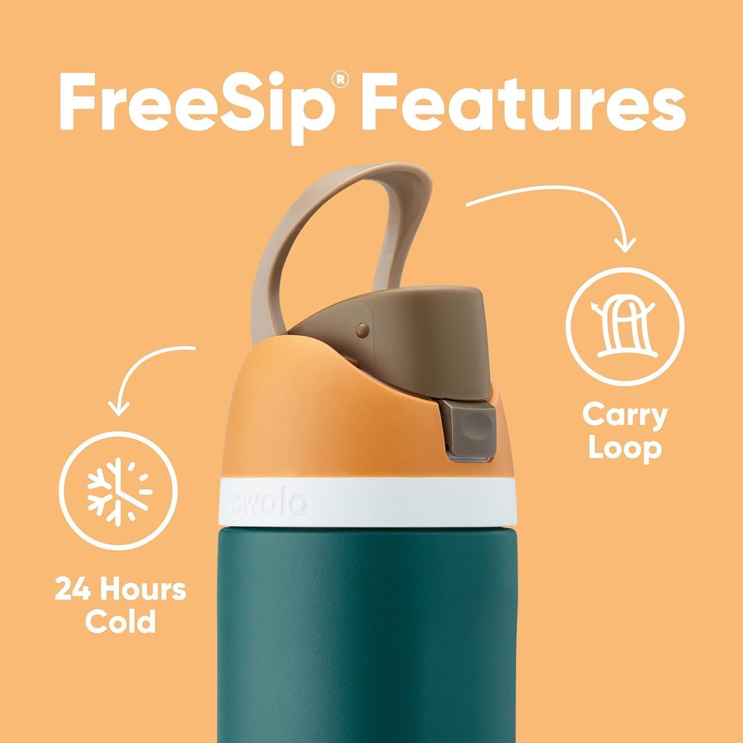 Owala FreeSip Insulated Stainless Steel Water Bottle - BPA-Free, 40 oz, Ideal for Sports & Travel