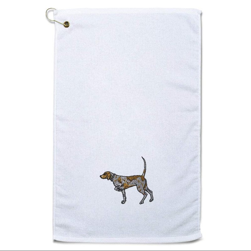 Style In Print Golf Towel German Shorthaired Pointer Cotton Bag Accessories White