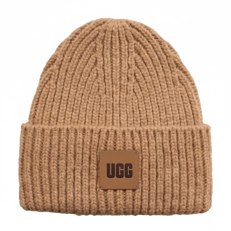 UGG Men's Chunky Rib Beanie, Camel, One Size