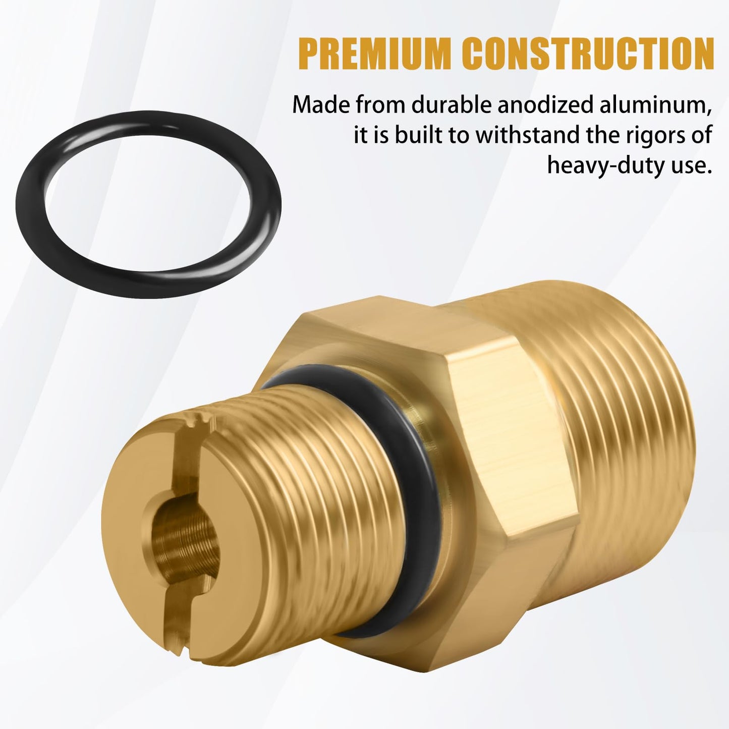 7106686 Outlet Connector for Pressure Washer Pump - Brass Fitting Replacement for Gas Powered Washers
