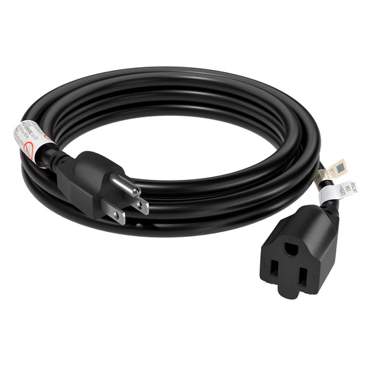 FIRMERST 1875W Heavy Duty Extension Cord 6 Feet 14 AWG 15A Black