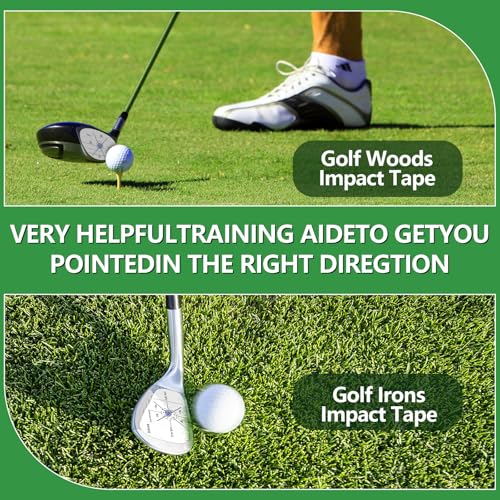 300 Pcs Golf Impact Tape for Woods Irons and Putters - Right Handed
