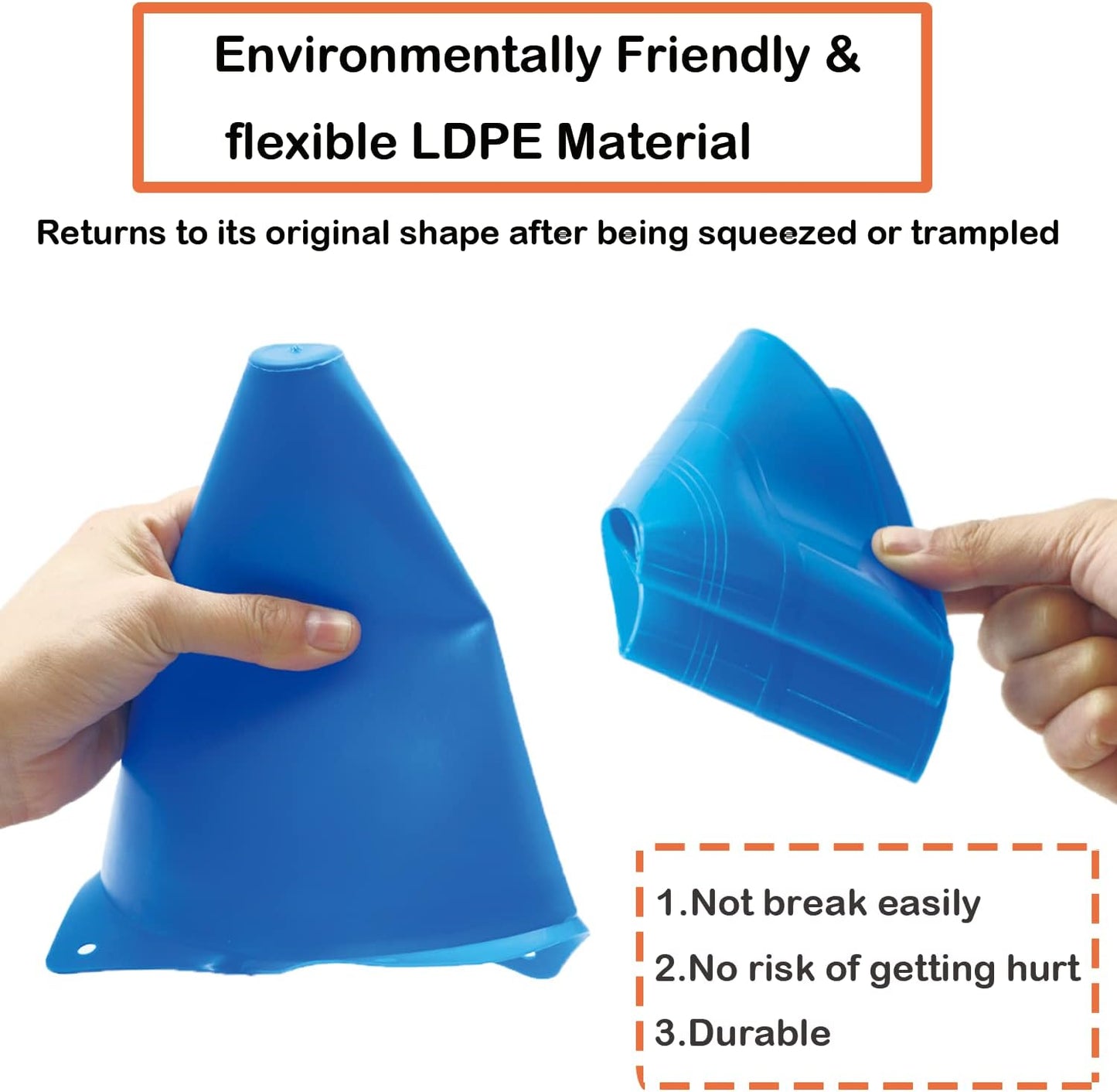 Skiennix Soccer Cones Set - 84/42 Pcs Training Cones with Carry Bag | Durable Plastic for Drills