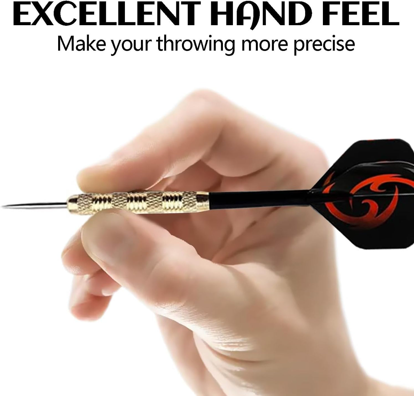 Professional Steel Tip Darts Set by [Brand Name] - 18 Metal Darts with 24 Unique Flights for Dart Boards