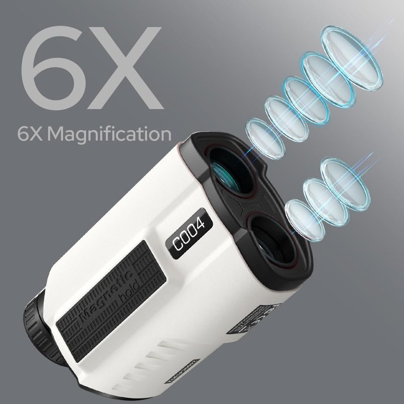 APTGRF Golf Rangefinder with Slope, 1200 Yards Range Finder with High-Precision Flag Pole Locking Vibration, 7X Magnification, Rechargeable Battery