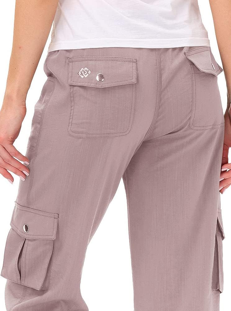 MoFiz Women's Capris - Lightweight Casual Cargo Pants with Pockets | Loose Fit for Hiking