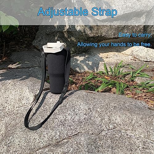 30oz Water Bottle Carrier Sling Bag Sleeve for Tumbler - Black