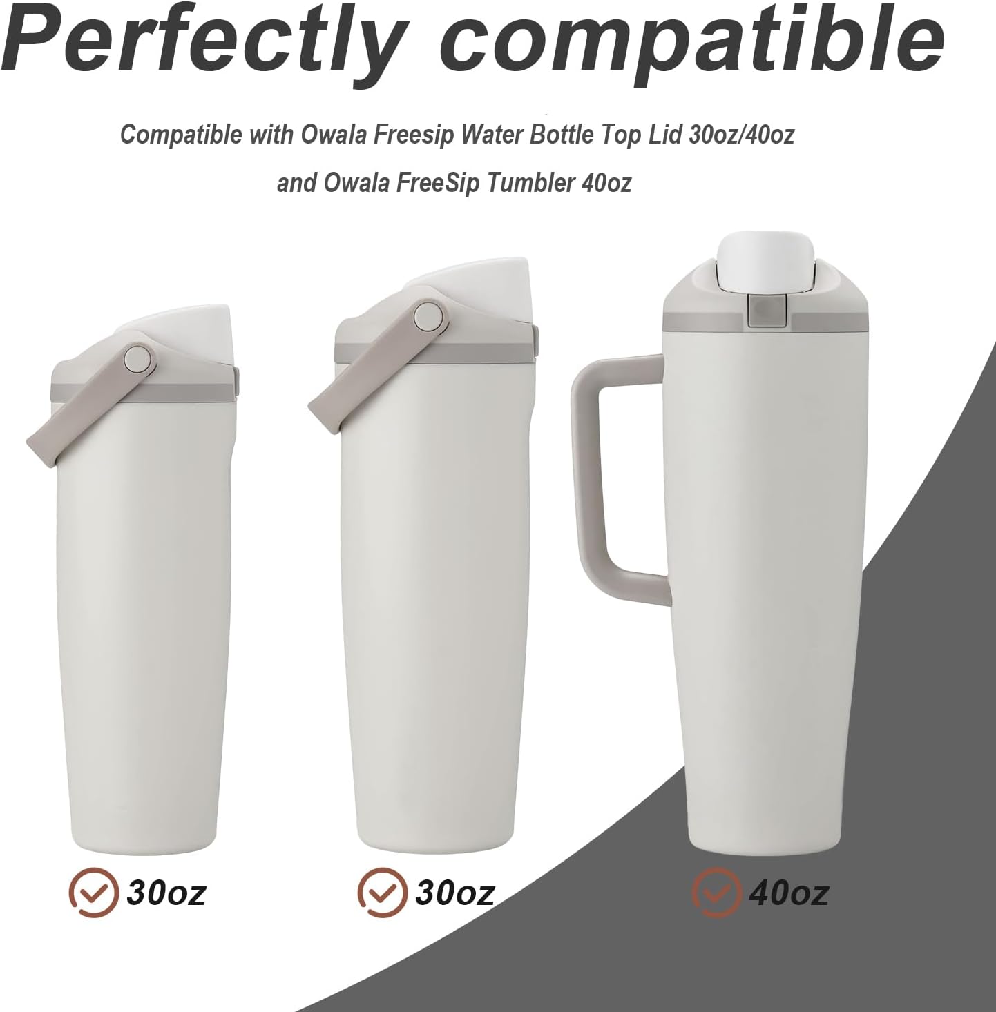 Owala FreeSip Replacement Stopper - 7Pcs Leakproof Silicone Caps for 30oz & 40oz Tumblers