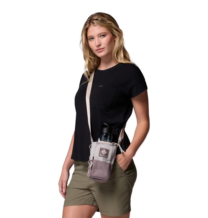 Columbia Unisex Trail Traveler Water Bottle Sling, Flint Grey/Iron/Dark Stone, One Size
