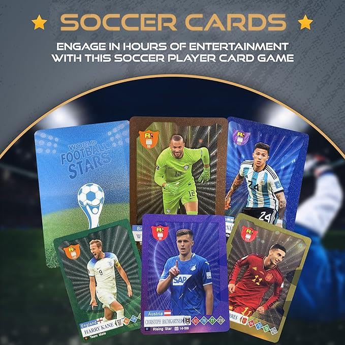 2026-27 Soccer Trading Cards - 55 Non-Duplicate Cards Per Pack
