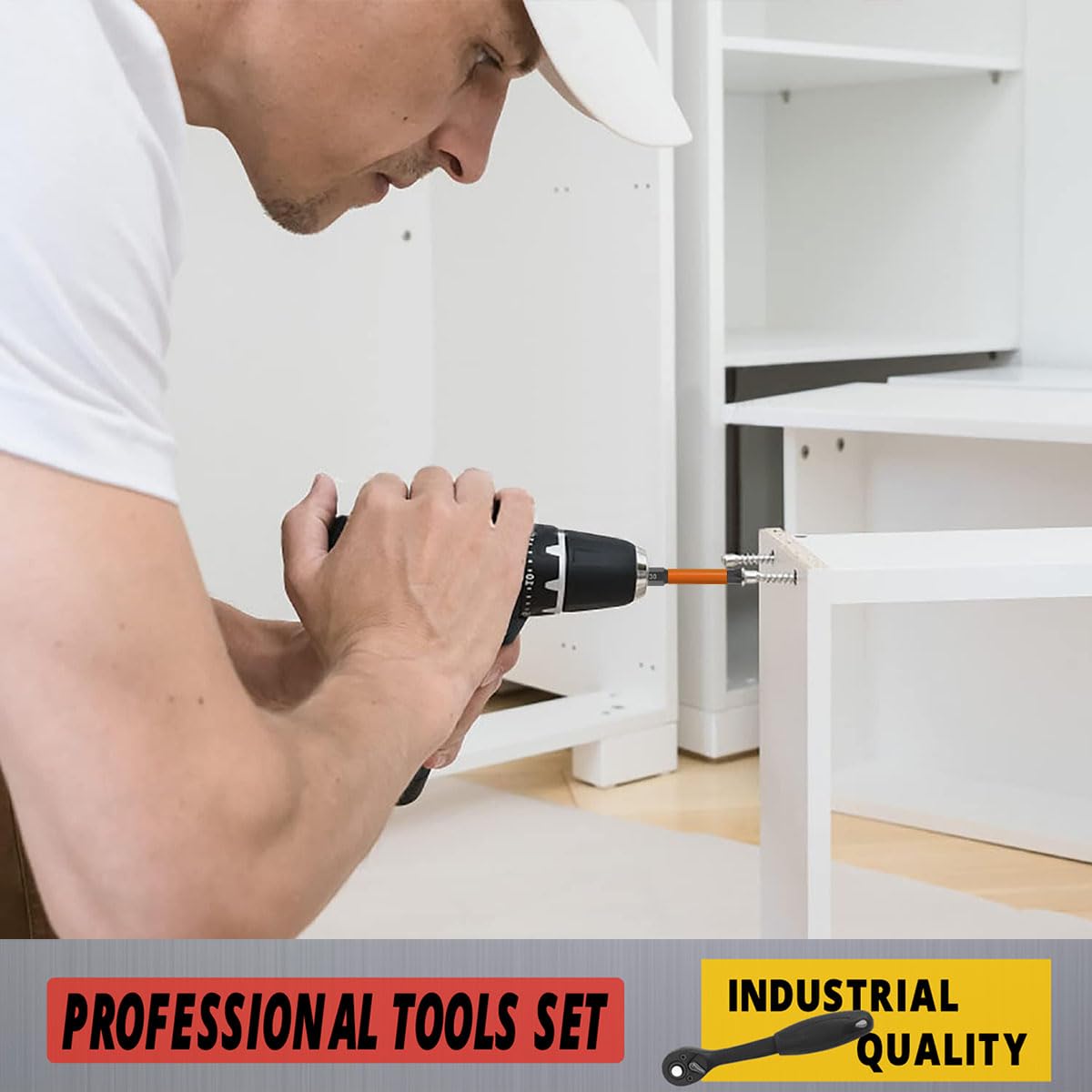 12-Piece Tamper Resistant Torx Bits Set, 60mm Impact Driver Bit Set, Drill Hex Bit Set T5 - T40