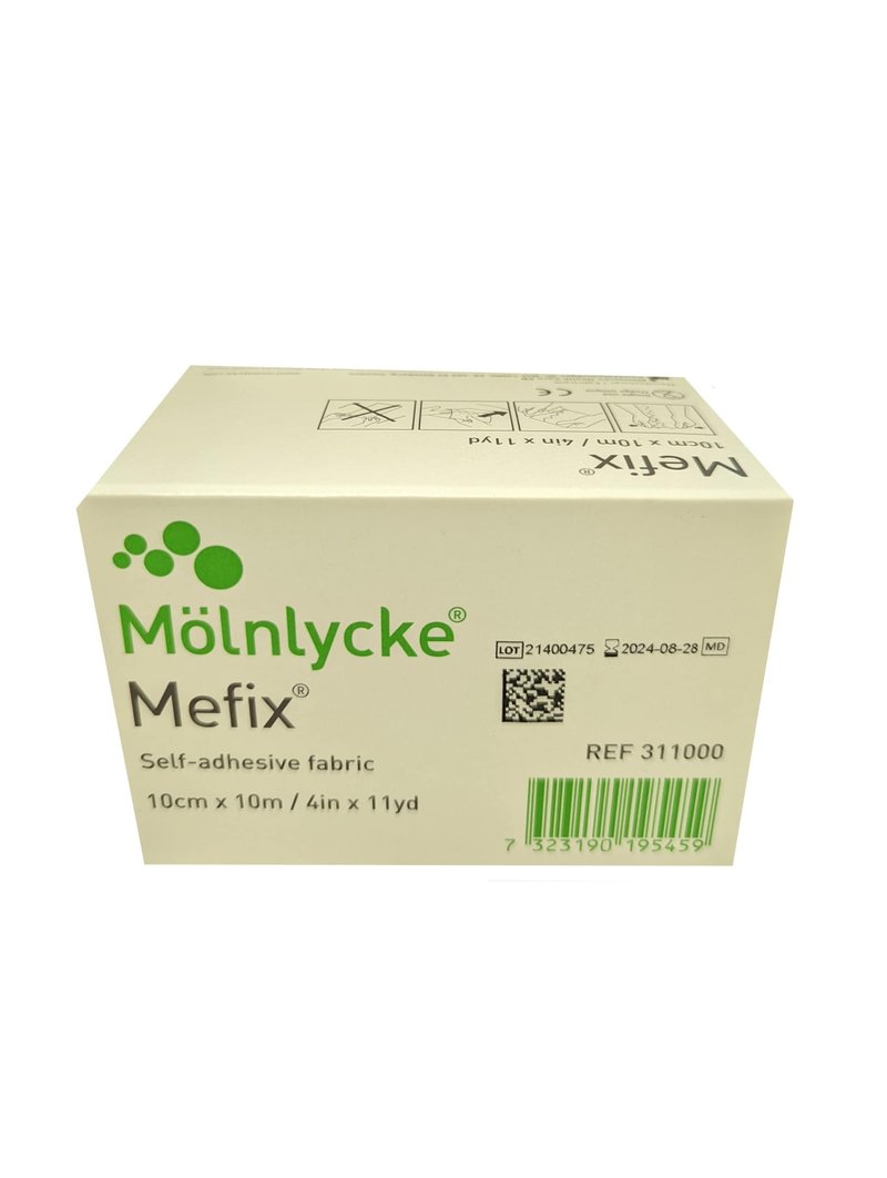 Mefix Self-Adhesive Fabric Tape. Width: 4" (10cm) x 11 yards, Quantity: 1 Roll