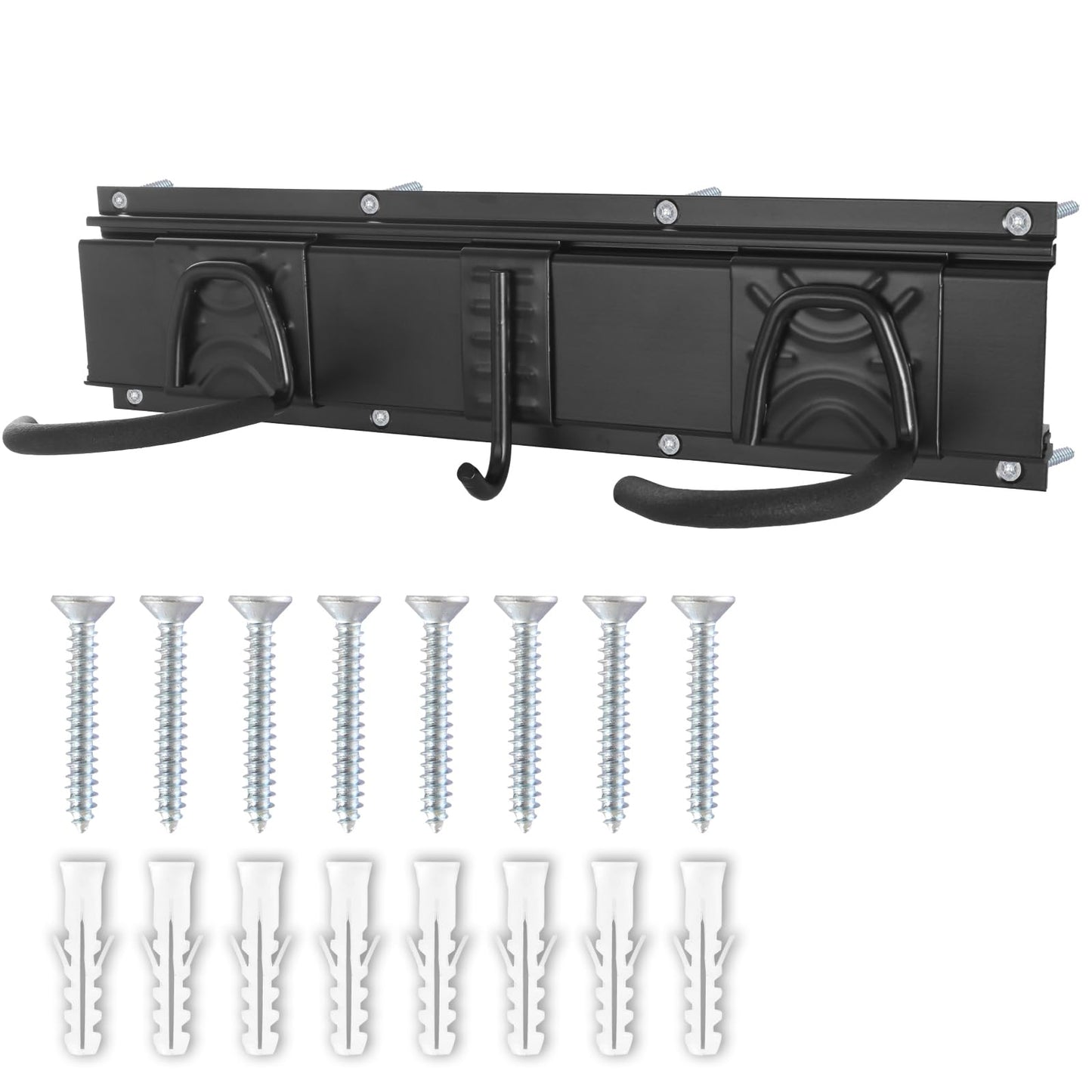 HIGHRAZON Bike Storage Rack Wall Mount Garage Hanger for 2 Bicycles & 1 Helmets, Adjustable Bike Rack Holds Up to 100Lbs