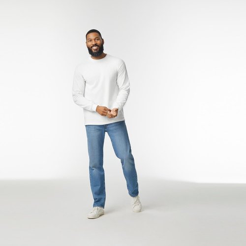 Gildan Heavy Cotton Long Sleeve T-Shirt - Comfortable 2-Pack for Everyday Wear
