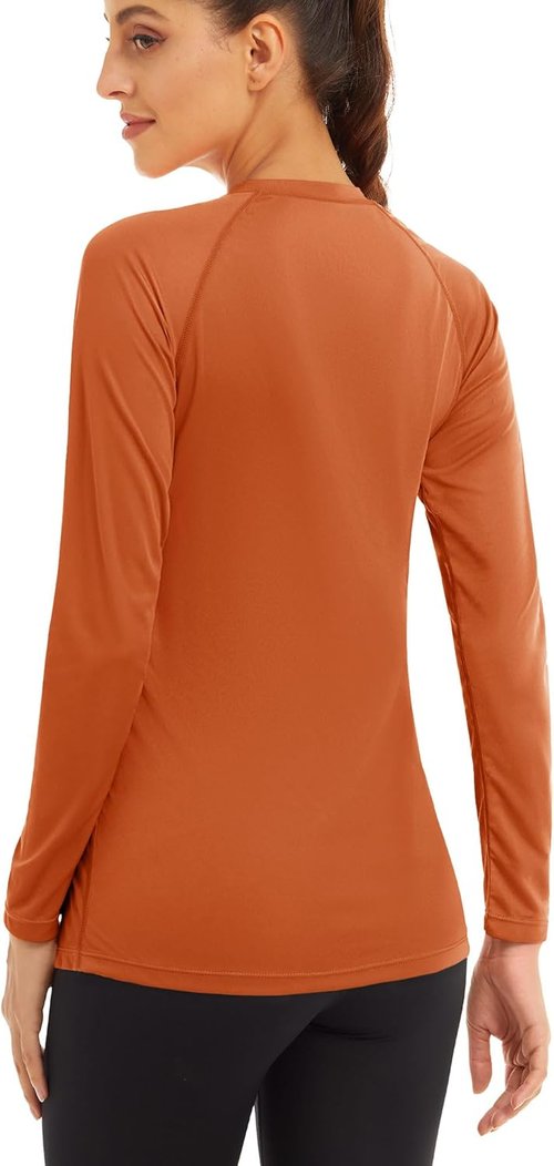 MAGCOMSEN Women's Long Sleeve Sun Protection Shirt - UPF 50+ Rash Guard for Hiking & Fishing
