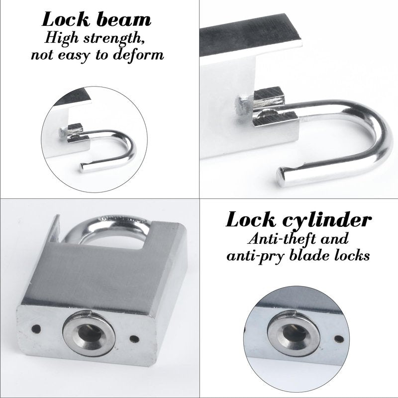1 pcs Bike Chain Lock, Security Chain Lock, Premium Case-Hardened Safety Chain Bicycle Chain Lock for Bike Motorcycle Generator Gate Outdoor Furniture, Cannot Be Cut with Bolt Cutters & Hand Tool