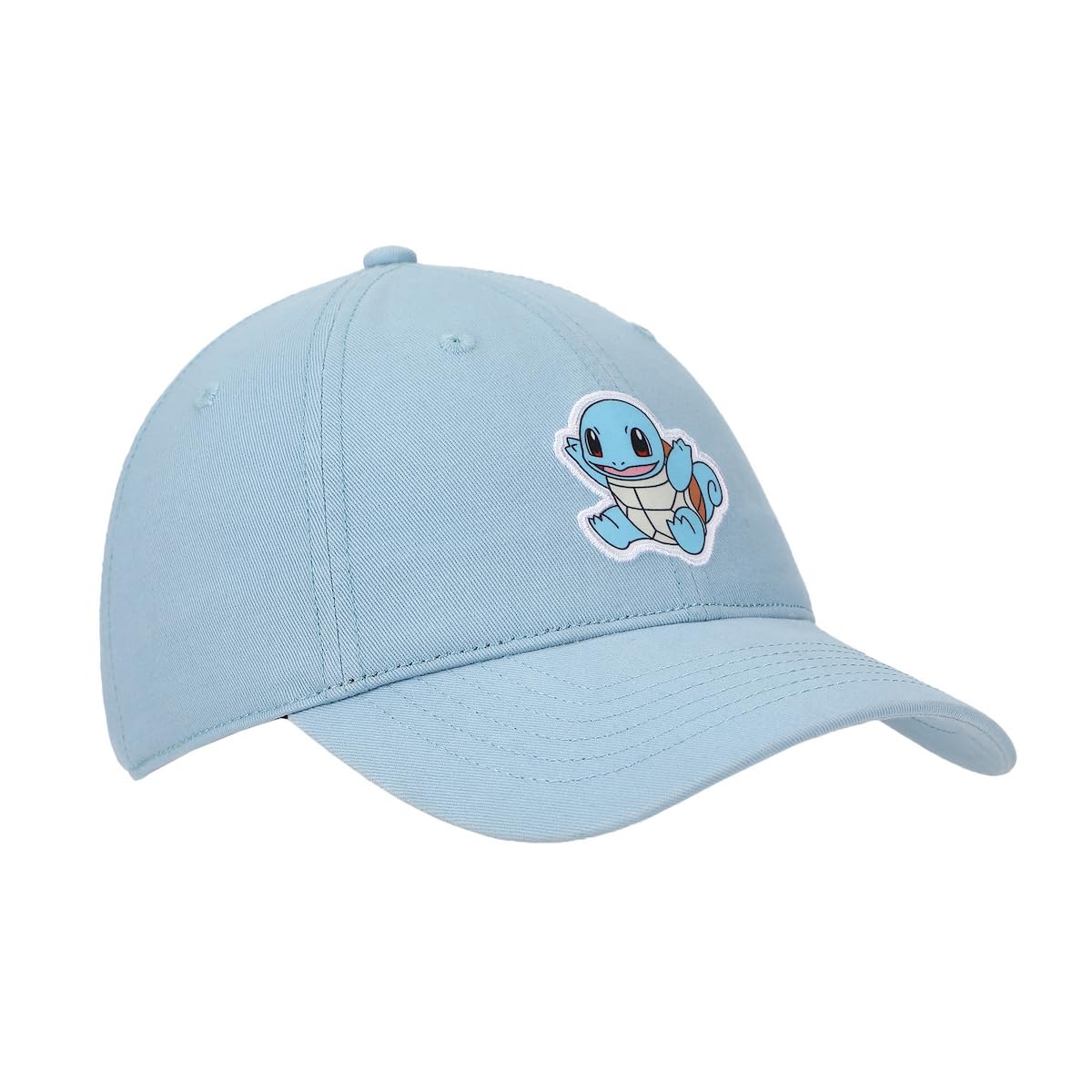 Bioworld Pokémon Squirtle Printed Patch Blue Unstructured Baseball Cap