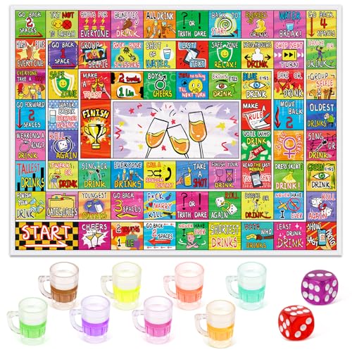Interactive Drinking Board Game for Adults - 2-8 Players