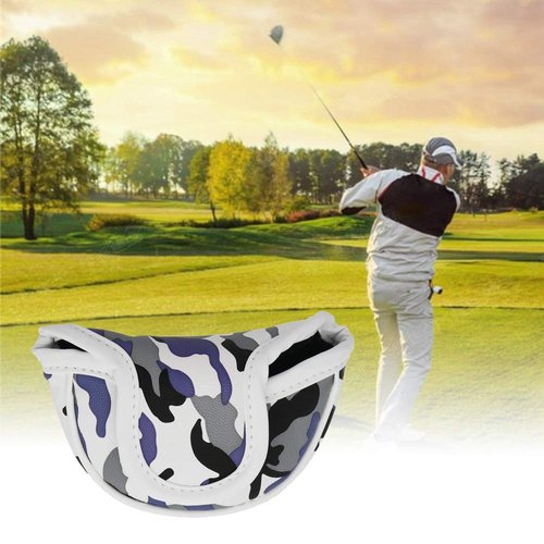 HISTAR Golf Small Mallet Putter Cover with Magnetic Closure for Scotty Cameron (Camouflage Gray)