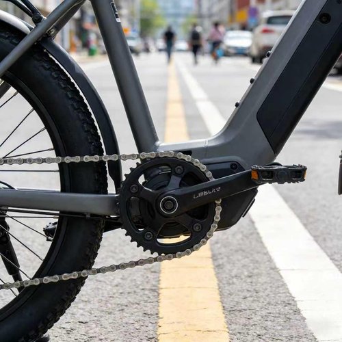CUEQQY Ebike Chain, 6/7/8 Speed, Quick Link, 136 Links, Dark Silver