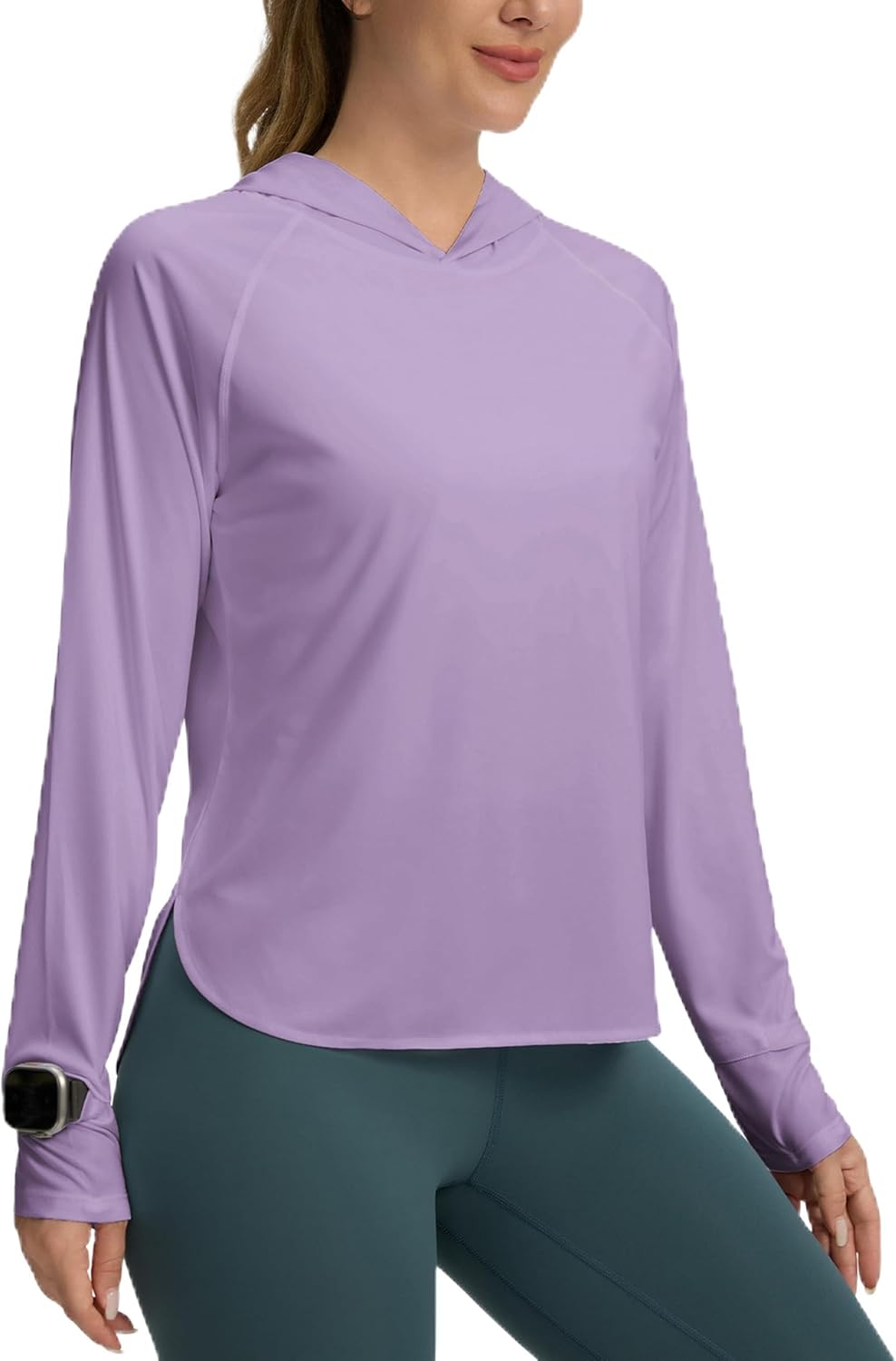 Skiennix Women's UPF 50+ Sun Shirt - Lightweight Long Sleeve Hoodie for UV Protection | Ideal for Hiking & Fishing