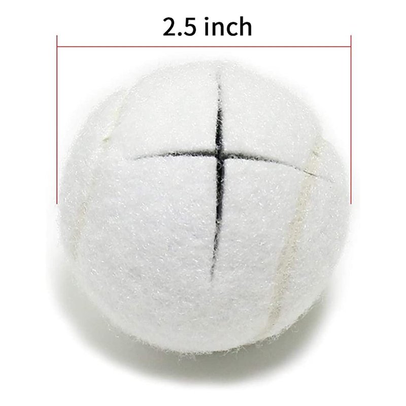 URBEST 8PCS Precut Walker Tennis Balls for Furniture Legs and Floor Protection (White)