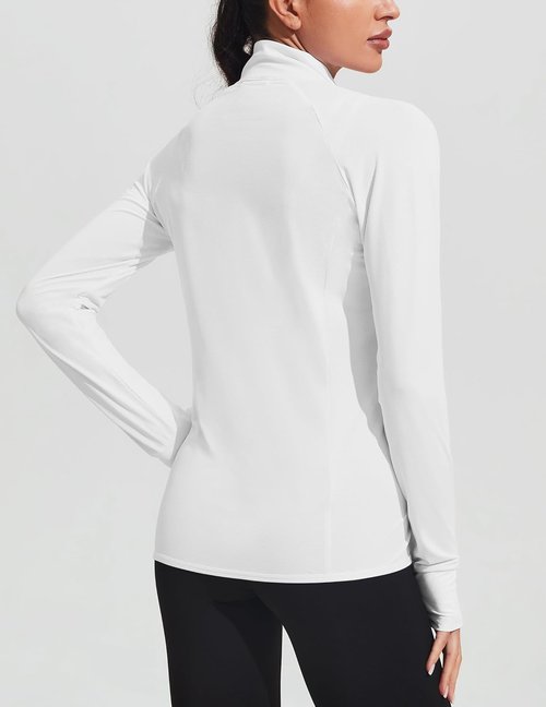 COOrun Women's Lightweight UPF 50+ Sun Protection Golf Jacket - Full Zip, Long Sleeve, Pockets
