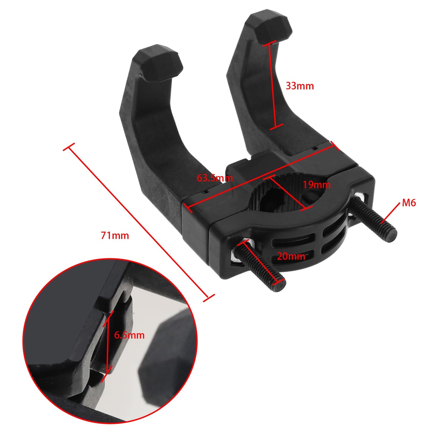 SG Store Electric Scooter Front Hook Electric Vehicle Front Hanger Double Hook Multifunctional Hook for Bicycles Electric Cars Motorcycles 19mm-39mm Handlebars
