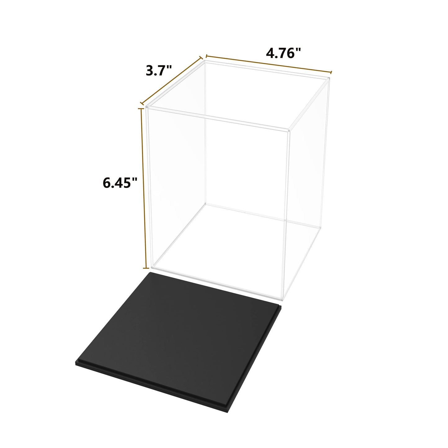 HEMYLU Clear Acrylic Pop Protector Compatible with Funko POP! 4 Inch Figurine, Dustproof Acrylic Display Case for Exclusive Collectible Vinyl Figures
