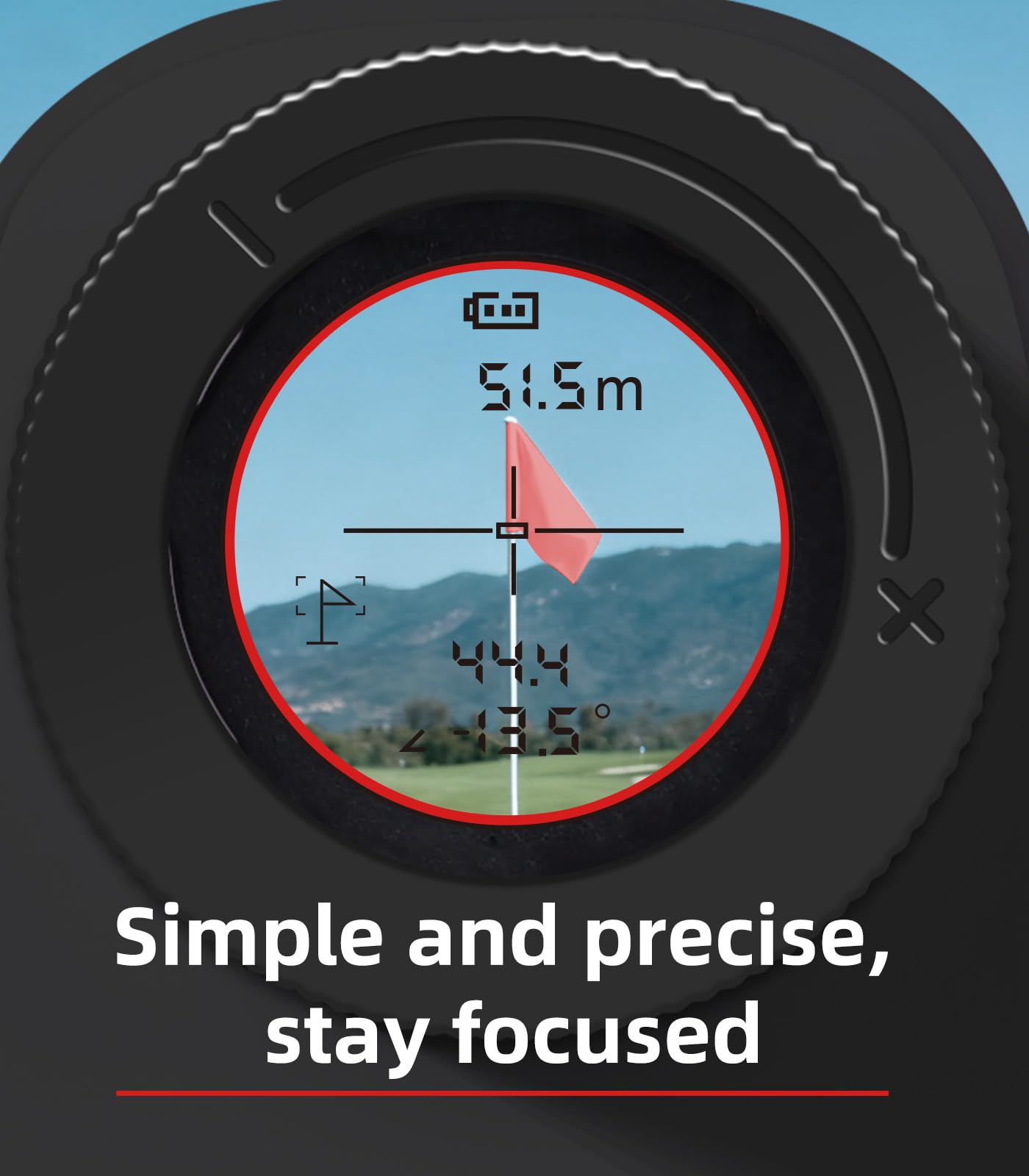 REVASRI Range Finder Golf Rangefinder with Slope, 1000 Yards Golf Range Finder with Magnetic, 6X Magnification, Flag Locking Vibration, Must Accessories for Golfer