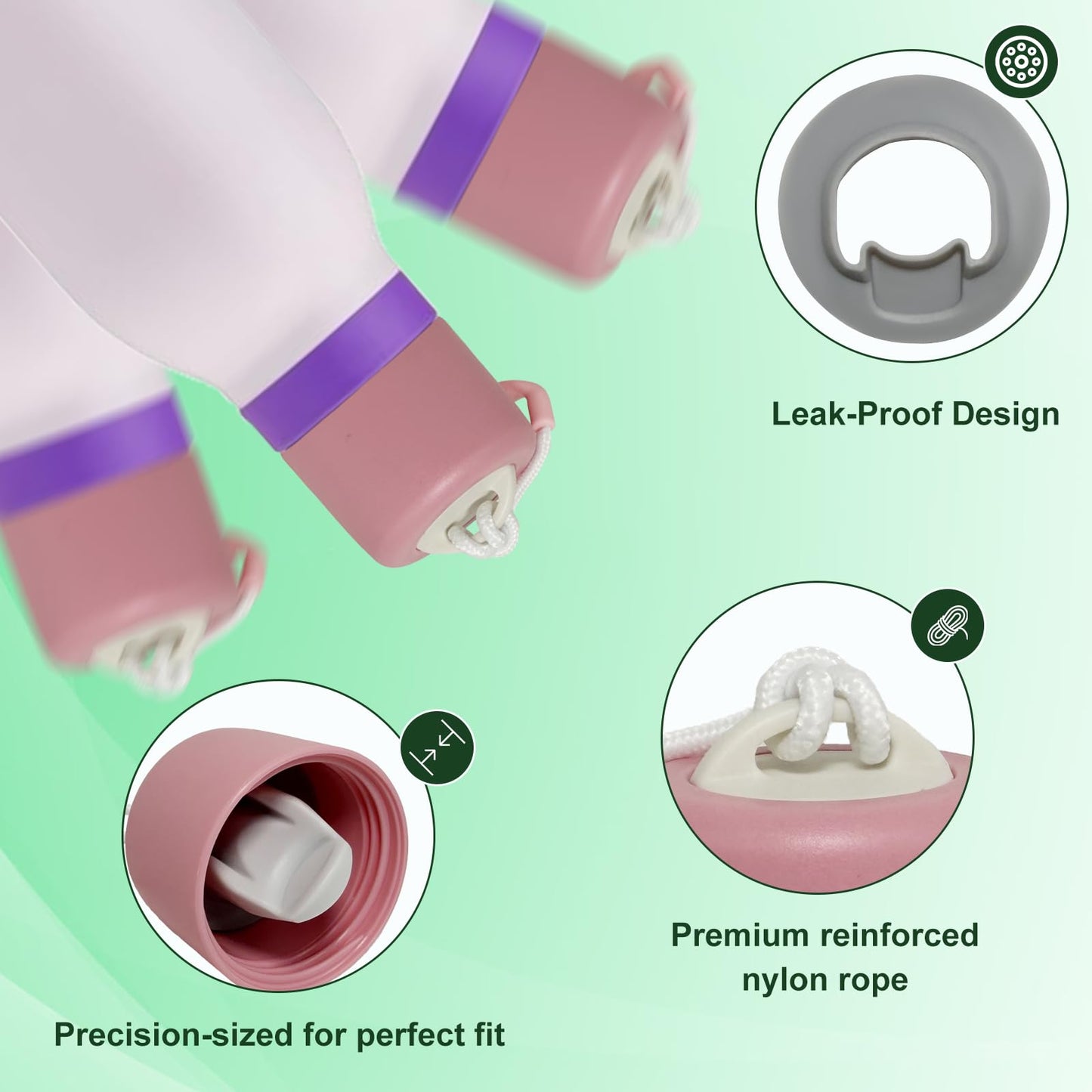 RUIQI MISSJ Replacement Lid for Owala FreeSip Twist Water Bottle,Replacement Accessories for Owala FreeSip Twist 18oz 24oz,Replacement Lid Accessory for Owala,Leak-Proof,BPA-Free(Pink)