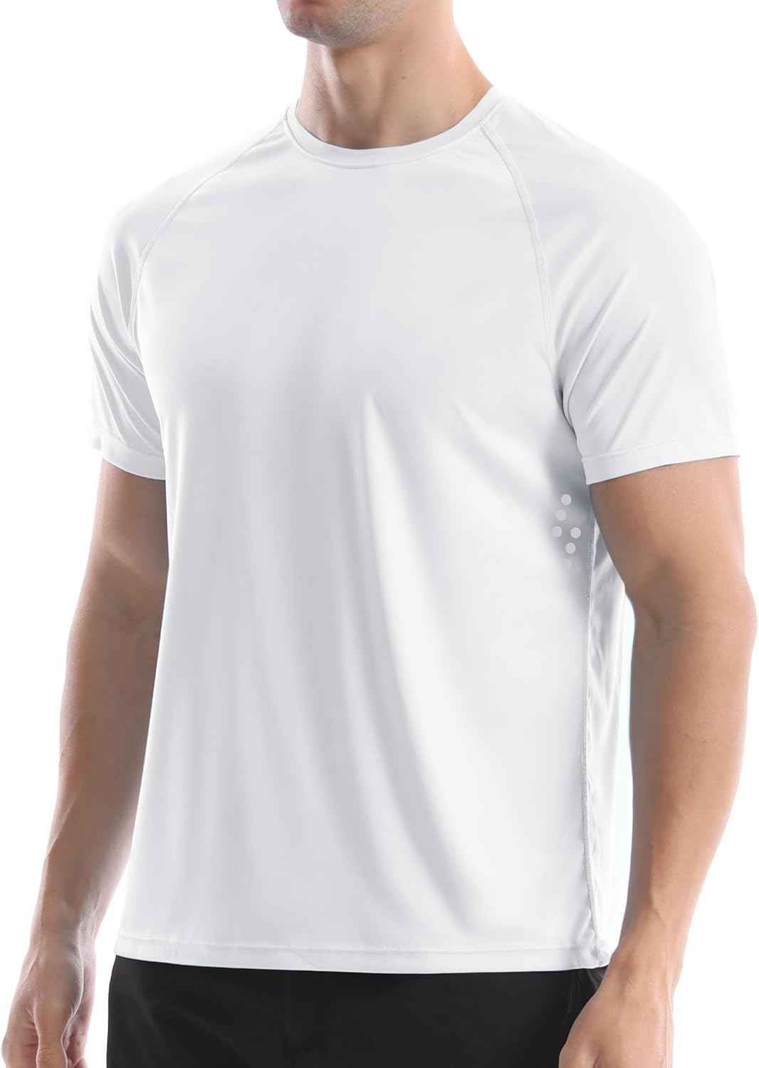 Skiennix Men's UPF 50+ Swim Shirt - Quick Dry Short Sleeve Rash Guard for Fishing & Surfing