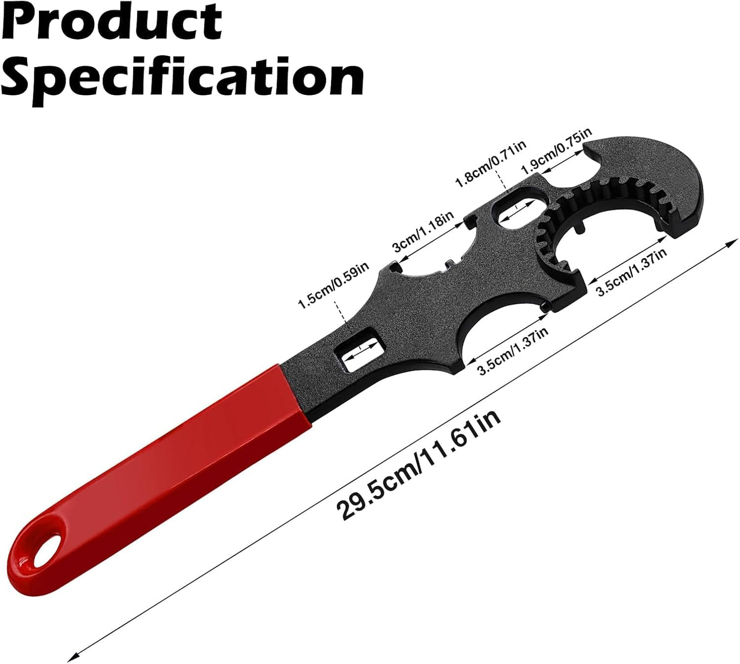 UNMO L Armorers Wrench Combo Spanner for Removal and Installation Tools