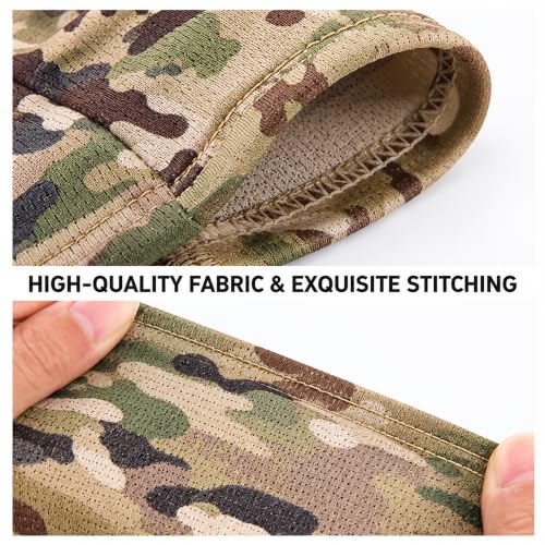 Balaclava Ski Mask for Men Women UV Protection Camo Face Cover - Standard / One Size / A20-5pc