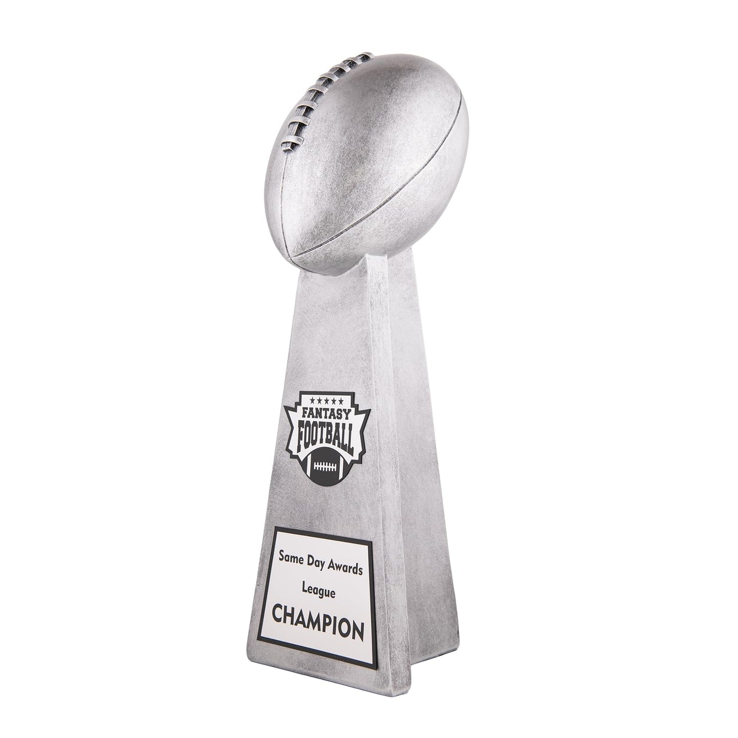 Same Day Awards Lil' Vince Silver Fantasy Football Trophy, 10.75"