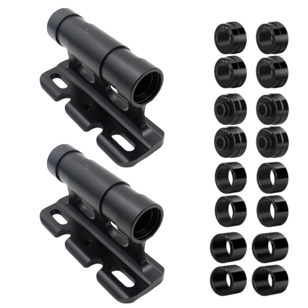 HOUSON 2 PCS Bicycle Fork Holder, Quick Release, Car Bicycle Roof Rack, Black Aluminum