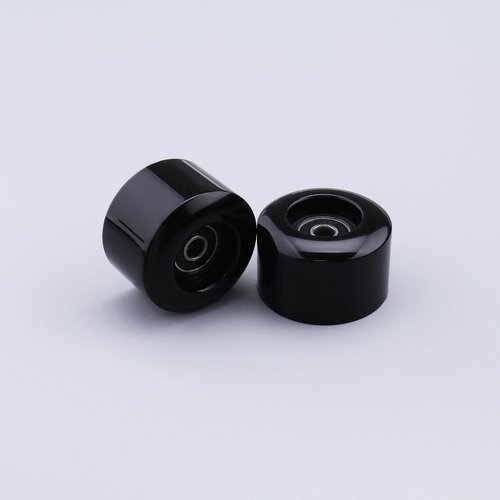 Create Idea 4PCS Roller Skates Wheels, 54mm Diameter, 80A Hardness, Quad Skates Replacement Wheels, Black, ABEC-9 Bearings, 4 Pack
