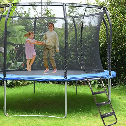 3-Step Trampoline Ladder with Skid-Proof Steps for Kids