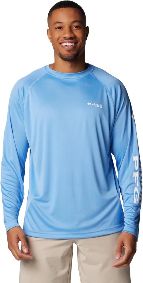 Columbia Men's PFG Terminal Tackle Long Sleeve Fishing Shirt - Lightweight & Quick-Dry Fabric