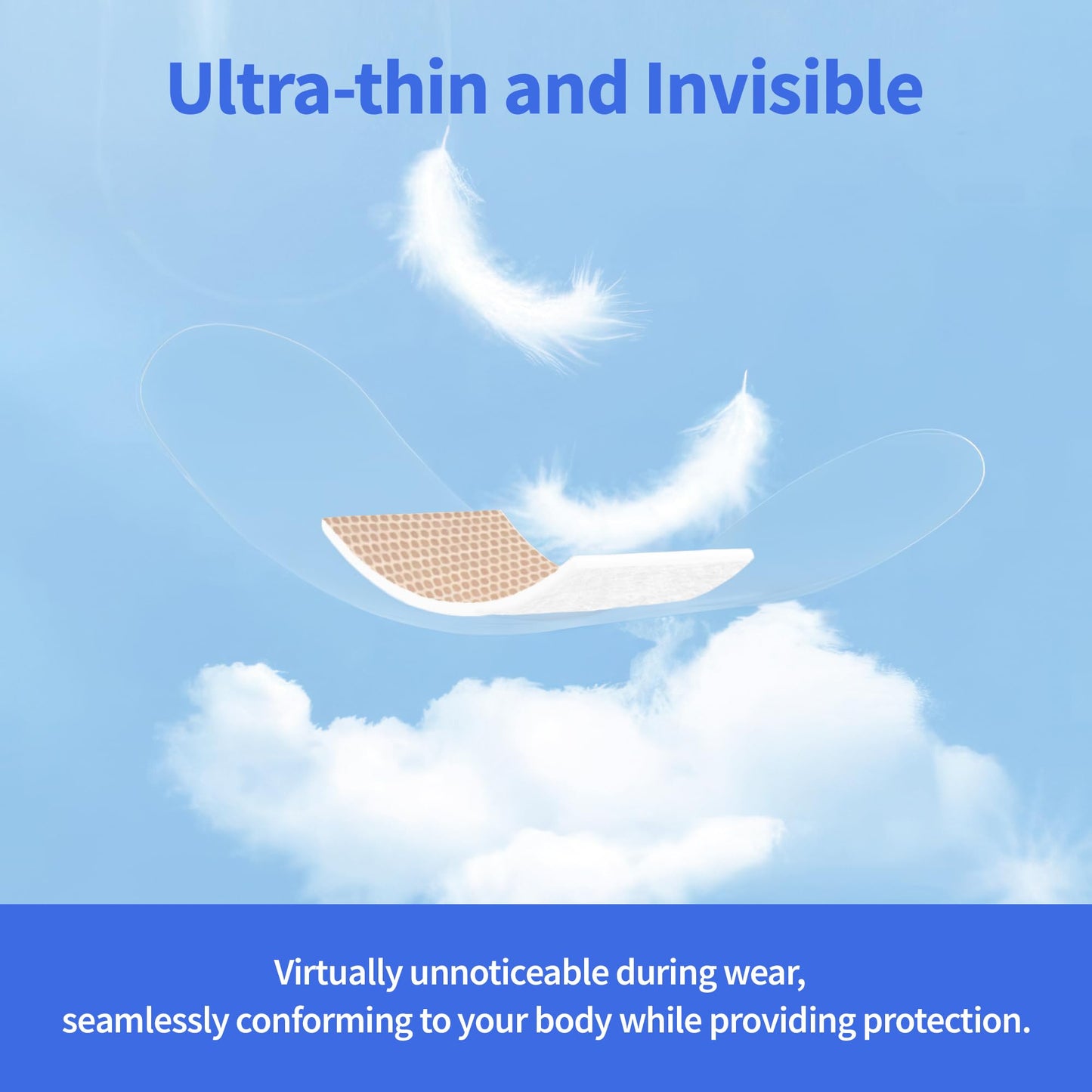 Ourmed Waterproof Bandages, Clear Adhesive Bandages for First-Aid, Wound Care, Fingers, Knees and Heels, Stays on Skin in The Bath, Shower or Pool, Assorted Sizes, 50 Count