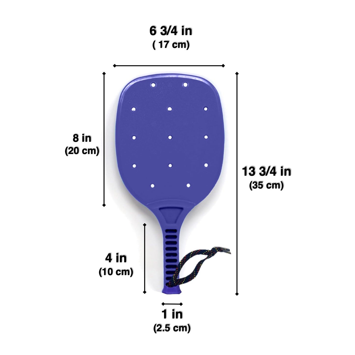 No Worry Sports Rugged Racket Junior Pickleball Paddle Set – Tough Molded Plastic Design for Learning, Practice, Group Games, and All-Purpose Recreational Play – Made in The USA (2-Pack, Yellow)
