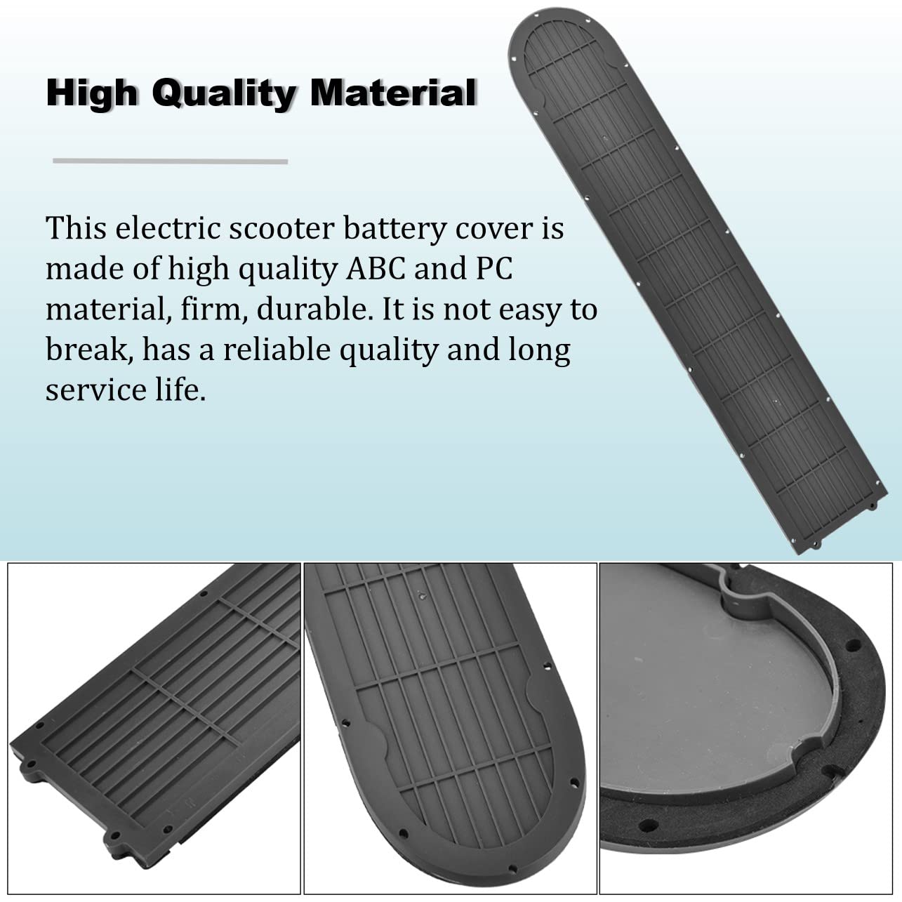 Scooter Bottom Battery Cover, Firm Battery Cover Guard Plate, M365 Scooter Anti Skid Battery Guard, Bottom Plate Electric Scooter Bottom Battery Cover, for M365 Electric Scooter