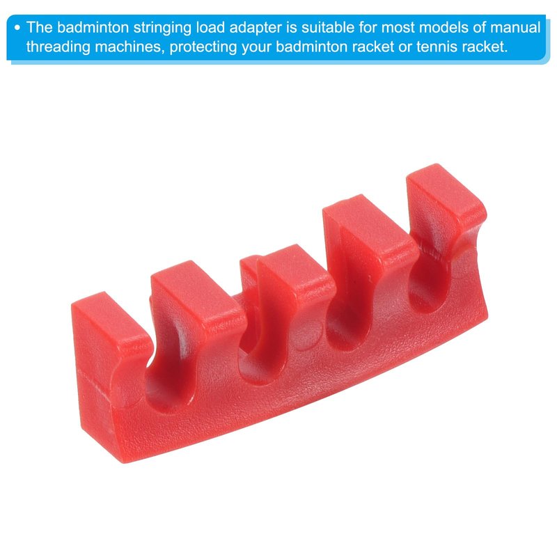 PATIKIL Badminton Stringing Racquet Load Spreader, 4 Pack Racket High Pounds Load Adapter Protector Stringing Machine Tool, Red