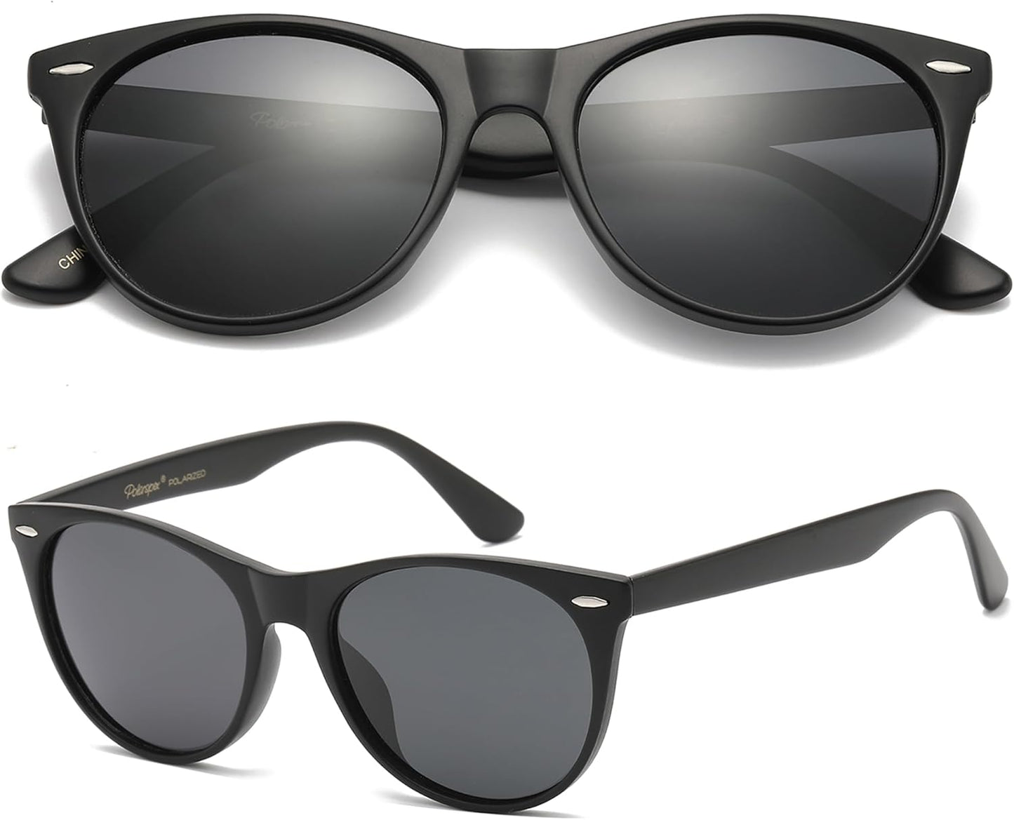 PolarSpex Polarized Sunglasses for Women Retro Classic Cateye Sunglasses for Women, UV Protection for Driving & Fishing