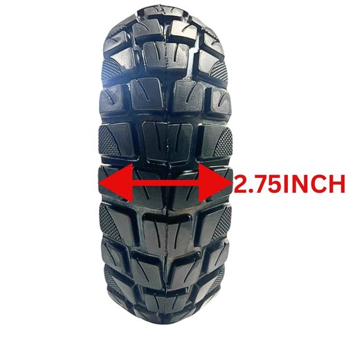 Size 10x2.75~70/65-6.5 Airless Solid Scooter Tire – Never Flat, Non-Puncture Tubeless Replacement forEMove Cruiser, Evercross H5, Iscooter Ix3, Hiboy Titan and More