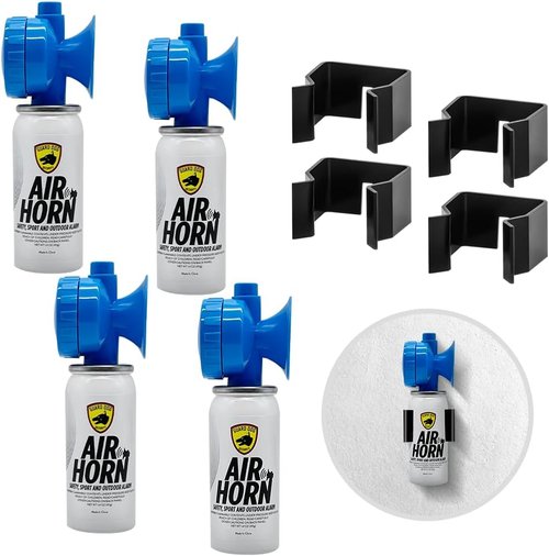Guard Dog Security Air Horn - Powerful Handheld Safety Horn for Marine & Sports Events | 1.4 oz, 1-Mile Sound Blast