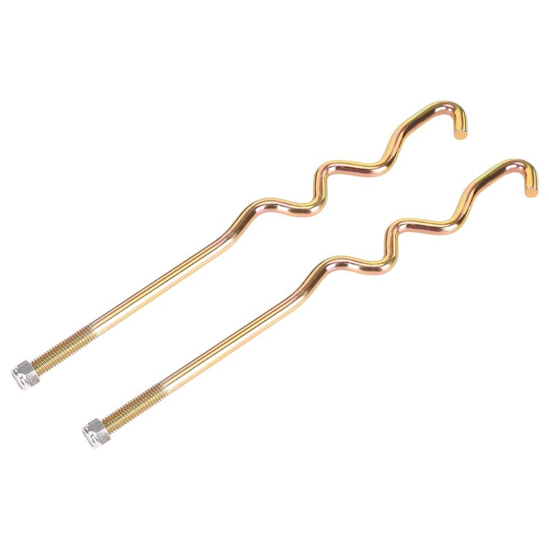 10L0L Golf Cart Battery Hold Down Rod Kit with Lock Nuts, 2 Pack S-Type Battery Tie Down Rods for Club Car Precedent Electric 2008.5-Up, Replaces OEM 103357701 103374801 1014555