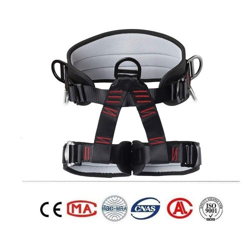 HandAcc Climbing belts, Thicken Professional Half Body Safety Belt For Tree Climbing Saddle, Fire Rescue, Roofing and Rappelling, Climbing Gear