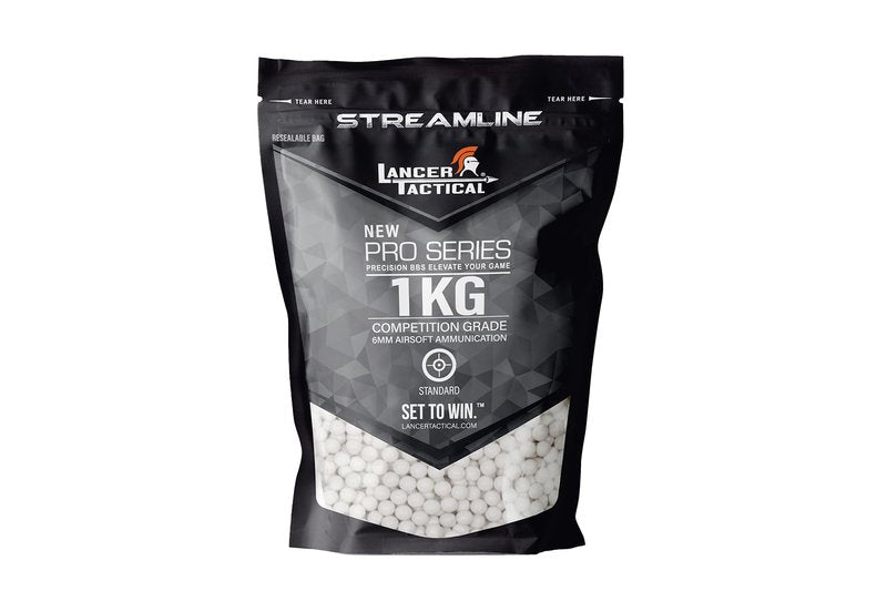 Lancer Tactical Streamline Competition Grade Airsoft BBS 0.20g/0.25g/0.28g/0.30g/0.32g-Pack of Three (0.28g)
